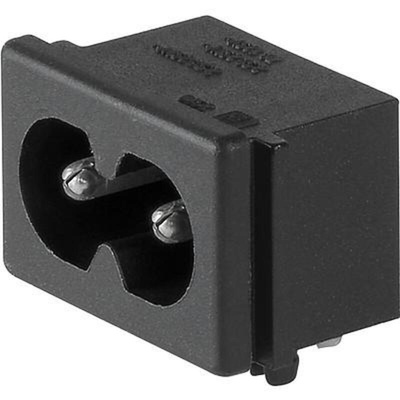 Schurter C8 IEC Connector Male, 2.5A, 250 V