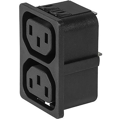 Schurter F Panel Mount IEC Connector Socket, 10A, 250 V