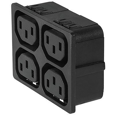 Schurter F Panel Mount IEC Connector Socket, 10A, 250 V