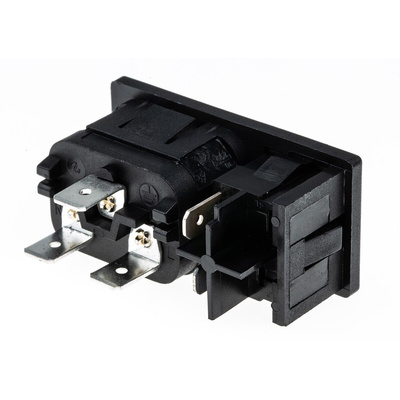 Bulgin C14 Snap-In IEC Connector Male, 10A, 250 V
