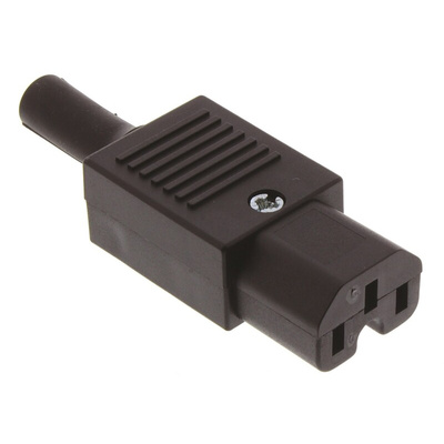 Bulgin C15 Cable Mount IEC Connector Socket, 10A, 250 V