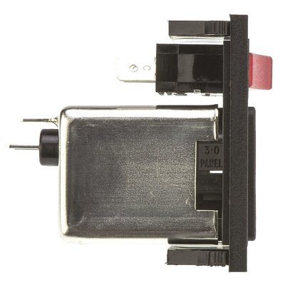 Bulgin 6A, 250 V ac Male Snap-In IEC Filter BZV01/A0620/02 1 Fuse