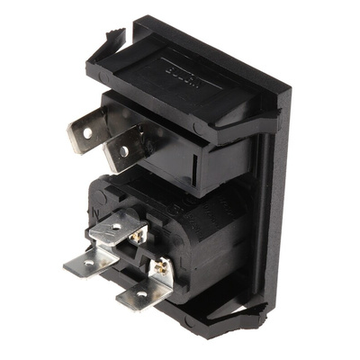 Bulgin C14 Snap-In IEC Connector Male, 10A, 250 V