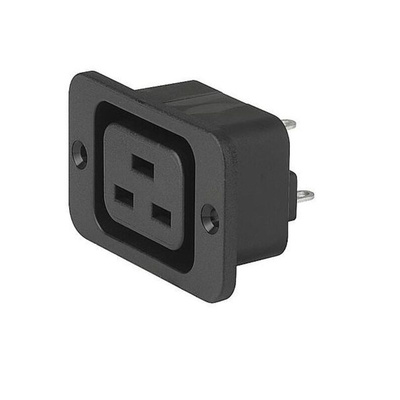 Schurter C19 Panel Mount IEC Connector Socket, 16A, 250 VAC