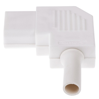 Bulgin C13 Right Angle Cable Mount IEC Connector Socket, 10A, 250 V