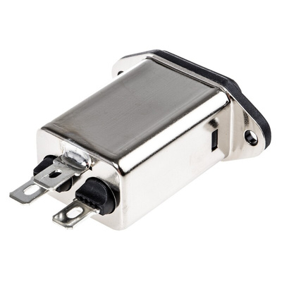 Schaffner 3A, 250 V ac Male Panel Mount IEC Filter FN9222-3-06, Faston None Fuse