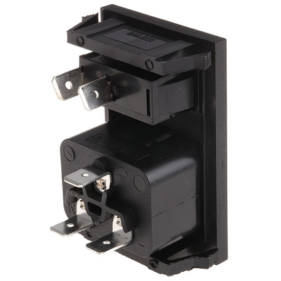 Bulgin C20 Snap-In IEC Connector Male, 16A, 250 V