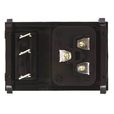 Bulgin C20 Snap-In IEC Connector Male, 16A, 250 V