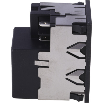 Schurter 6A, 250 V ac Male Snap-In Filtered IEC Connector 2 Pole KMF1.1161.11, Solder 2 Fuse