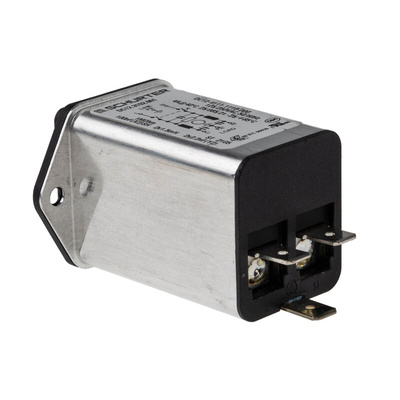 Schurter 4A, 250 V ac Male Panel Mount Filtered IEC Connector DC12.3102.001
