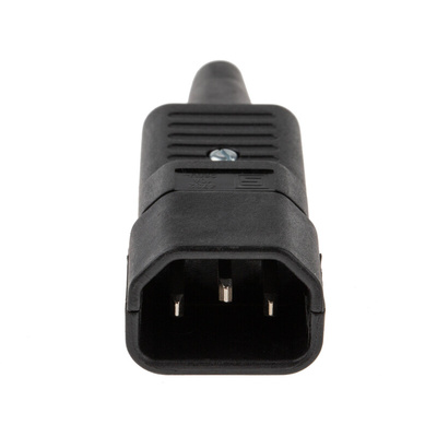 Schurter C14 Cable Mount IEC Connector Male, 10A, 250 V