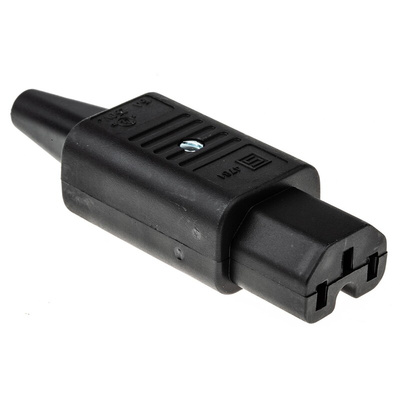 Schurter C15 Cable Mount IEC Connector Socket, 10A, 250 V