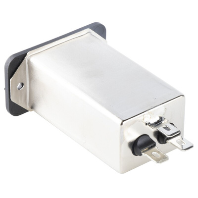 EPCOS 16A, 250 V ac/dc Panel Mount IEC Inlet Filter B84771A0016A000, Tab