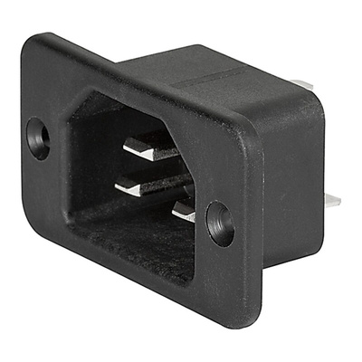 Schurter C22 Panel Mount IEC Connector Male, 16A, 250 V