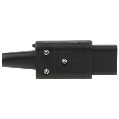 Schurter C13 Cable Mount IEC Connector Socket, 10A, 250 V