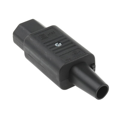Schurter C13 Cable Mount IEC Connector Socket, 10A, 250 V