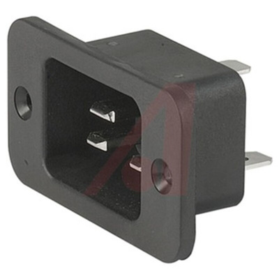 Schurter C20 Panel Mount IEC Connector Male, 16A, 250 V