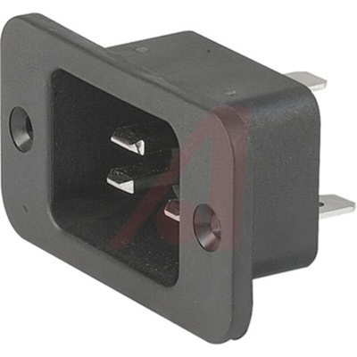 Schurter C20 Panel Mount IEC Connector Male, 16A, 250 V