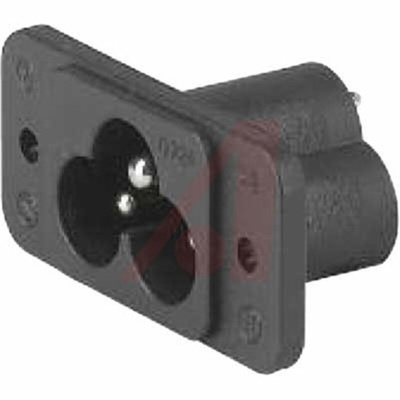 Schurter C6 Panel Mount IEC Connector Male, 2.5A, 250 V