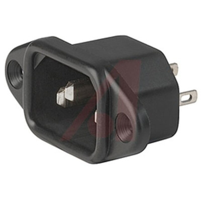 Schurter C14 Panel Mount IEC Connector Male, 10A, 250 V