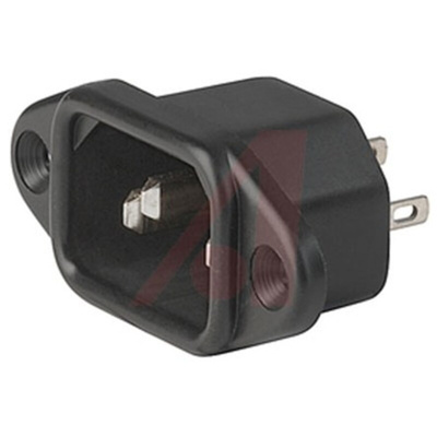 Schurter C14 Panel Mount IEC Connector Male, 10A, 250 V