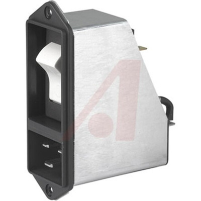 Schurter C20 Panel Mount IEC Connector Male, 20A, 250 V