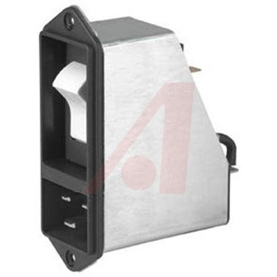Schurter 20A, 250 V ac Male Screw Filtered IEC Connector 2 Pole EF12.2961.1110.01, Quick Connect None Fuse