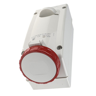Scame Switchable IP67 Industrial Interlock Socket 3PN+E, Earthing Position 6h, 16A, 415 V