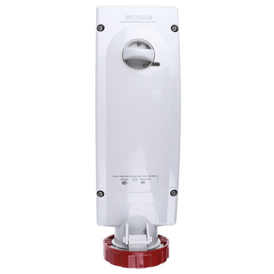 Scame Switchable IP67 Industrial Interlock Socket 3PN+E, Earthing Position 6h, 63A, 415 V