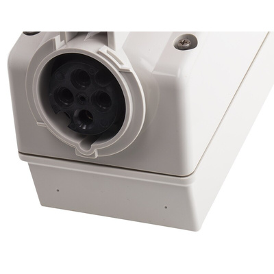 Scame Switchable IP67 Industrial Interlock Socket 3P+E, Earthing Position 6h, 16A, 415 V