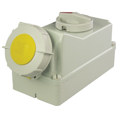 MENNEKES Switchable IP67 Industrial Interlock Socket 2P+E, 32A, 110 V