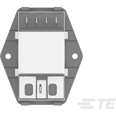TE Connectivity 10A, 115 V ac, 230 V ac Male Flange Mount IEC Inlet Filter 2 Pole PE0SXDHXB