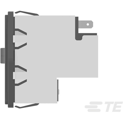 TE Connectivity 6A, 115 V ac, 230 V ac Flange Mount IEC Inlet Filter PE0S0DH6B, Faston