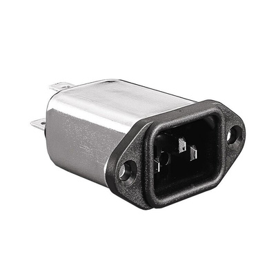 Bulgin 10A, 250 V Male Flange Mount IEC Filter PS00/A1020/6300