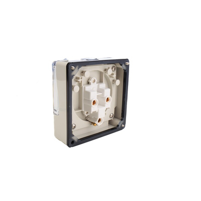 Schneider Electric IP66 Grey Surface Mount 3P Industrial Power Socket, Rated At 13A, 250 V