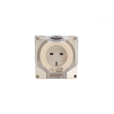 Schneider Electric IP66 Grey Surface Mount 3P Industrial Power Socket, Rated At 13A, 250 V