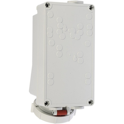 MENNEKES Switchable IP67 Industrial Interlock Socket 3PN+E, Earthing Position 6h, 32A, 400 V