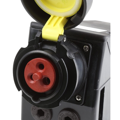 Eaton IP66 Surface Mount 2P + E Power Connector Socket ATEX, Rated At 16A, 130 V