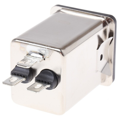 Schaffner 6A, 250 V ac Male Snap-In IEC Filter FN261S-6-06-10, Faston