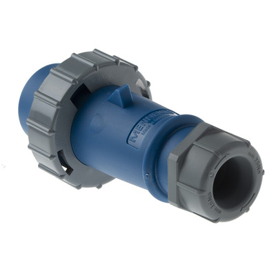 MENNEKES, AM-TOP IP67 Blue Cable Mount 3P Industrial Power Plug, Rated At 16A, 230 V