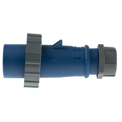 MENNEKES, AM-TOP IP67 Blue Cable Mount 3P Industrial Power Plug, Rated At 16A, 230 V