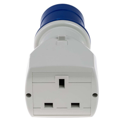 Scame IP20 Blue 1 x 2P + E, 1 x 2P + E Industrial Power Connector Adapter Plug, Socket, Rated At 13A, 250 V