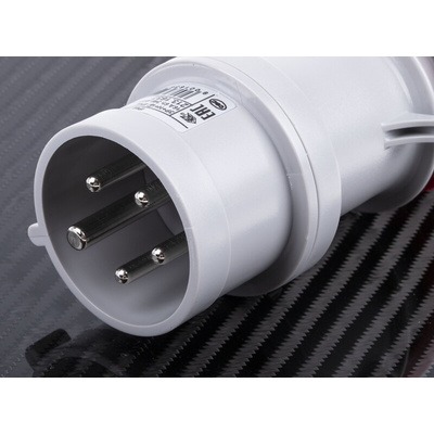 Scame IP44 Red Cable Mount 3P + N + E Industrial Power Plug, Rated At 16A, 415 V