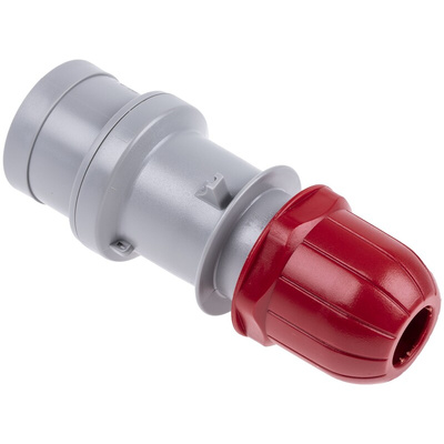 Scame IP44 Red Cable Mount 3P + N + E Industrial Power Plug, Rated At 16A, 415 V