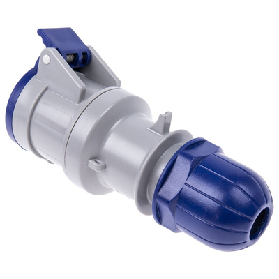 Scame IP44 Blue Cable Mount 2P + E Industrial Power Socket, Rated At 16A, 230 V