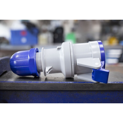 Scame IP44 Blue Cable Mount 2P + E Industrial Power Socket, Rated At 16A, 230 V