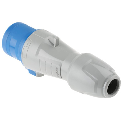 Legrand, P17 Tempra Pro IP44 Blue Cable Mount 2P + E Industrial Power Plug, Rated At 16A, 230 V