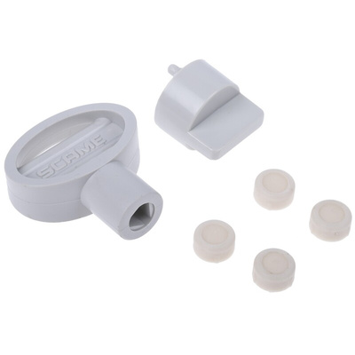 Scame, DOMINO IP44 Blue Wall Mount 2P + E RCD Industrial Power Connector Socket, Rated At 16A, 230 V