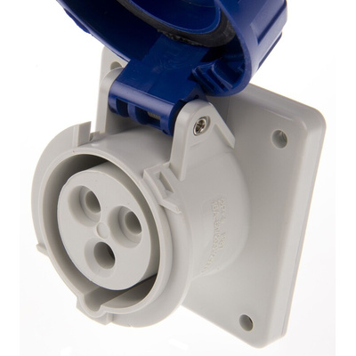 Scame Grey Socket, Rated At 16A, 200 → 250 V