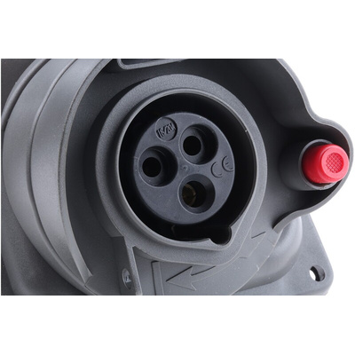 Legrand, HYPRA IP44, IP45 Blue Panel Mount 2P + E Right Angle Industrial Power Socket, Rated At 16A, 230 V